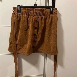 Brown Paper Bag Skirt